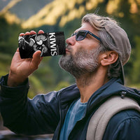 Custom Aotearoa Rugby 4 in 1 Can Cooler Tumbler Maori Kiwi - Mascot Style