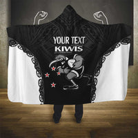 Aotearoa Rugby Custom Hooded Blanket Maori Kiwi - Mascot Style LT14 - Polynesian Pride
