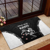 Aotearoa Rugby Custom Rubber Doormat Maori Kiwi - Mascot Style LT14 - Polynesian Pride