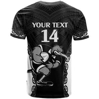 Aotearoa Rugby Custom T Shirt Maori Kiwi - Mascot Style LT14 - Polynesian Pride