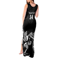 Aotearoa Rugby Custom Tank Maxi Dress Maori Kiwi - Mascot Style LT14 - Polynesian Pride