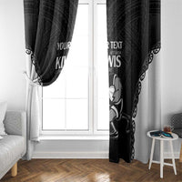 Aotearoa Rugby Custom Window Curtain Maori Kiwi - Mascot Style LT14 - Polynesian Pride