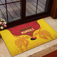 Papua New Guinea Rugby Custom Rubber Doormat Go Kumuls PNG - Polynesian Pattern LT14 - Polynesian Pride
