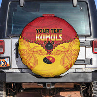 Papua New Guinea Rugby Custom Spare Tire Cover Go Kumuls PNG - Polynesian Pattern LT14 Yellow - Polynesian Pride