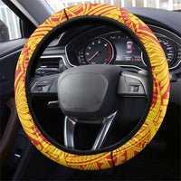 Papua New Guinea Rugby Steering Wheel Cover Go Kumuls PNG - Polynesian Pattern LT14 - Polynesian Pride