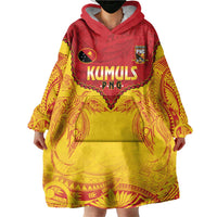 Papua New Guinea Rugby Custom Wearable Blanket Hoodie Go Kumuls PNG - Polynesian Pattern LT14 - Polynesian Pride