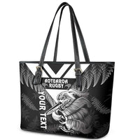 Aotearoa Silver Fern Rugby Custom Leather Tote Bag 2024 Go Kiwi LT14 - Polynesian Pride