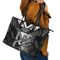 Aotearoa Silver Fern Rugby Custom Leather Tote Bag 2024 Go Kiwi LT14 - Polynesian Pride