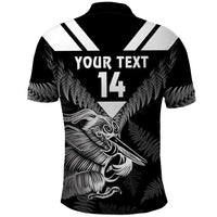 Aotearoa Silver Fern Rugby Custom Polo Shirt 2024 Go Kiwi