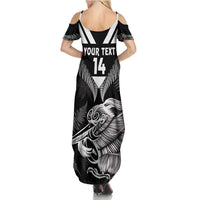 Aotearoa Silver Fern Rugby Custom Summer Maxi Dress 2024 Go Kiwi LT14 - Polynesian Pride