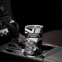 Custom Aotearoa Silver Fern Rugby Tumbler Cup 2024 Go Kiwi LT14 - Polynesian Pride