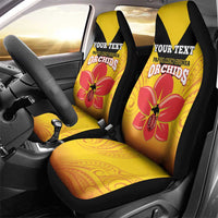 Orchids PNG Rugby Custom Car Seat Cover Go Champions Papua New Guinea LT14 - Polynesian Pride