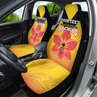Orchids PNG Rugby Custom Car Seat Cover Go Champions Papua New Guinea LT14 - Polynesian Pride