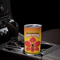 Custom Orchids PNG Rugby Tumbler Cup Go Champions Papua New Guinea LT14 - Polynesian Pride