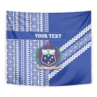 Fetu Samoa Rugby Custom Tapestry Siapo Pattern - Sporty Style
