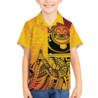 Marquesas Islands Family Matching Short Sleeve Bodycon Dress and Hawaiian Shirt Marquesan Matatiki Fish Hook Patutiki - Polynesian Pride
