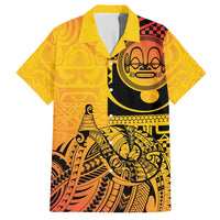 Marquesas Islands Hawaiian Shirt Marquesan Matatiki Fish Hook Patutiki LT14 Yellow - Polynesian Pride