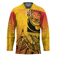 Marquesas Islands Hockey Jersey Marquesan Matatiki Fish Hook Patutiki - Polynesian Pride