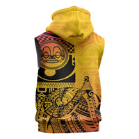 Marquesas Islands Sleeveless Zip Hoodie Marquesan Matatiki Fish Hook Patutiki LT14 - Polynesian Pride