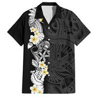 Black Samoa Tattoo Hawaiian Shirt Plumeria Samoan Ocean Tatau Pattern LT14 Black - Polynesian Pride