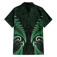 Aotearoa Pounamu Niho Hawaiian Shirt Silver Fern Mix Maori Pattern - Green LT14 - Polynesian Pride