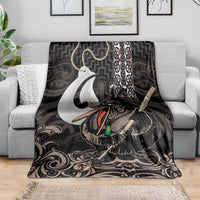 Aotearoa Hei Matau Blanket Haka Kiwi Mix Maori Mangopare LT14 - Polynesian Pride