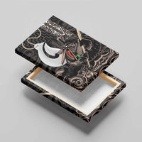 Aotearoa Hei Matau Canvas Wall Art Haka Kiwi Mix Maori Mangopare LT14 - Polynesian Pride