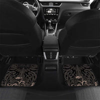 Aotearoa Hei Matau Car Mats Haka Kiwi Mix Maori Mangopare LT14 Set 2pcs - Back Black - Polynesian Pride