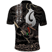 Aotearoa Hei Matau Polo Shirt Haka Kiwi Mix Maori Mangopare