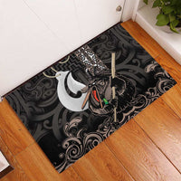 Aotearoa Hei Matau Rubber Doormat Haka Kiwi Mix Maori Mangopare LT14 - Polynesian Pride