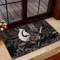 Aotearoa Hei Matau Rubber Doormat Haka Kiwi Mix Maori Mangopare LT14 - Polynesian Pride