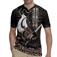 Aotearoa Hei Matau Rugby Jersey Haka Kiwi Mix Maori Mangopare LT14 - Polynesian Pride