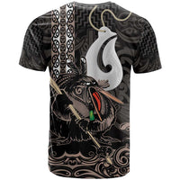 Aotearoa Hei Matau T Shirt Haka Kiwi Mix Maori Mangopare LT14 - Polynesian Pride