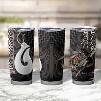 Aotearoa Hei Matau Tumbler Cup Haka Kiwi Mix Maori Mangopare LT14 - Polynesian Pride