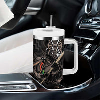 Aotearoa Hei Matau Tumbler With Handle Haka Kiwi Mix Maori Mangopare LT14 - Polynesian Pride