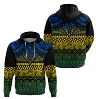 Halo Olaketa Solomon Islands Zip Hoodie Melanesian Tribal Pattern Gradient Version LT14 - Polynesian Pride