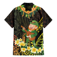 Hawaii Saint Patrick's Day Family Matching Mermaid Dress and Hawaiian Shirt Ukulele Leprechaun Hau'Oli Maoli Oe!