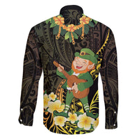 Hawaii Saint Patrick's Day Family Matching Tank Maxi Dress and Hawaiian Shirt Ukulele Leprechaun Hau'Oli Maoli Oe!