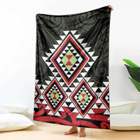 Kia Ora Aotearoa Blanket 2025 Pasifika Maori Taniko Motifs LT14 - Polynesian Pride
