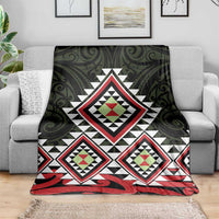 Kia Ora Aotearoa Blanket 2025 Pasifika Maori Taniko Motifs LT14 - Polynesian Pride