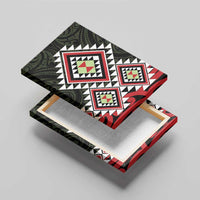 Kia Ora Aotearoa Canvas Wall Art 2025 Pasifika Maori Taniko Motifs LT14 - Polynesian Pride