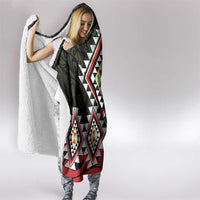 Kia Ora Aotearoa Hooded Blanket 2025 Pasifika Maori Taniko Motifs LT14 - Polynesian Pride
