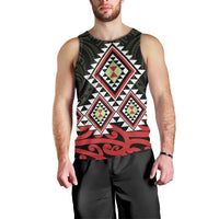 Kia Ora Aotearoa Men Tank Top 2025 Pasifika Maori Taniko Motifs LT14 - Polynesian Pride