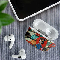 Japanese Geisha Katana AirPods Case Japan Sensu Seigaiha Pattern LT14 - Polynesian Pride
