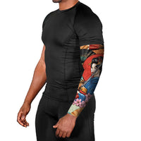 Japanese Geisha Katana Arm Sleeves Japan Sensu Seigaiha Pattern LT14 - Polynesian Pride