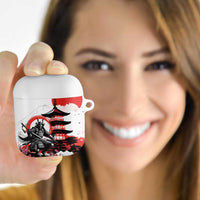Japanese Samurai Warrior Enso AirPods Case Japan Pagoda Sakura Watercolor LT14 - Polynesian Pride
