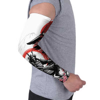 Japanese Samurai Warrior Enso Arm Sleeves Japan Pagoda Sakura Watercolor LT14 - Polynesian Pride