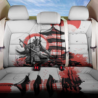 Japanese Samurai Warrior Enso Back Car Seat Cover Japan Pagoda Sakura Watercolor LT14 One Size White - Polynesian Pride