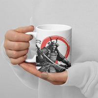 Japanese Samurai Warrior Enso Ceramic Mug Japan Pagoda Sakura Watercolor LT14 - Polynesian Pride