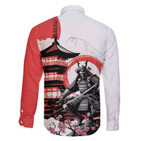 Japanese Samurai Warrior Enso Family Matching Tank Maxi Dress and Hawaiian Shirt Japan Pagoda Sakura Watercolor - Polynesian Pride
